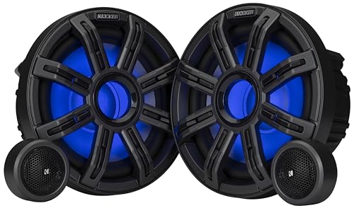 Kicker MSS8, MSS 8" 4 Ohm Premium Marine Component Speakers (51MSS8) (OB)