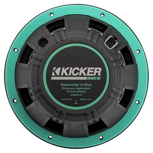 Kicker MWE10, MWE 10" Premium Marine Subwoofer (for Enclosure Applications) 4-Ohm (51MWE104) (OB)