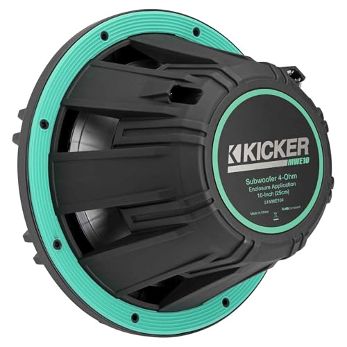 Kicker MWE10, MWE 10" Premium Marine Subwoofer (for Enclosure Applications) 4-Ohm (51MWE104) (OB)