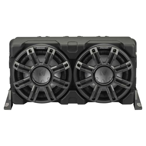 Kicker MWLE10, MWLE 10" Loaded Premium Marine Subwoofer Enclosure w/ Passive Radiator 4 Ohm (51MWLE104) (OB)
