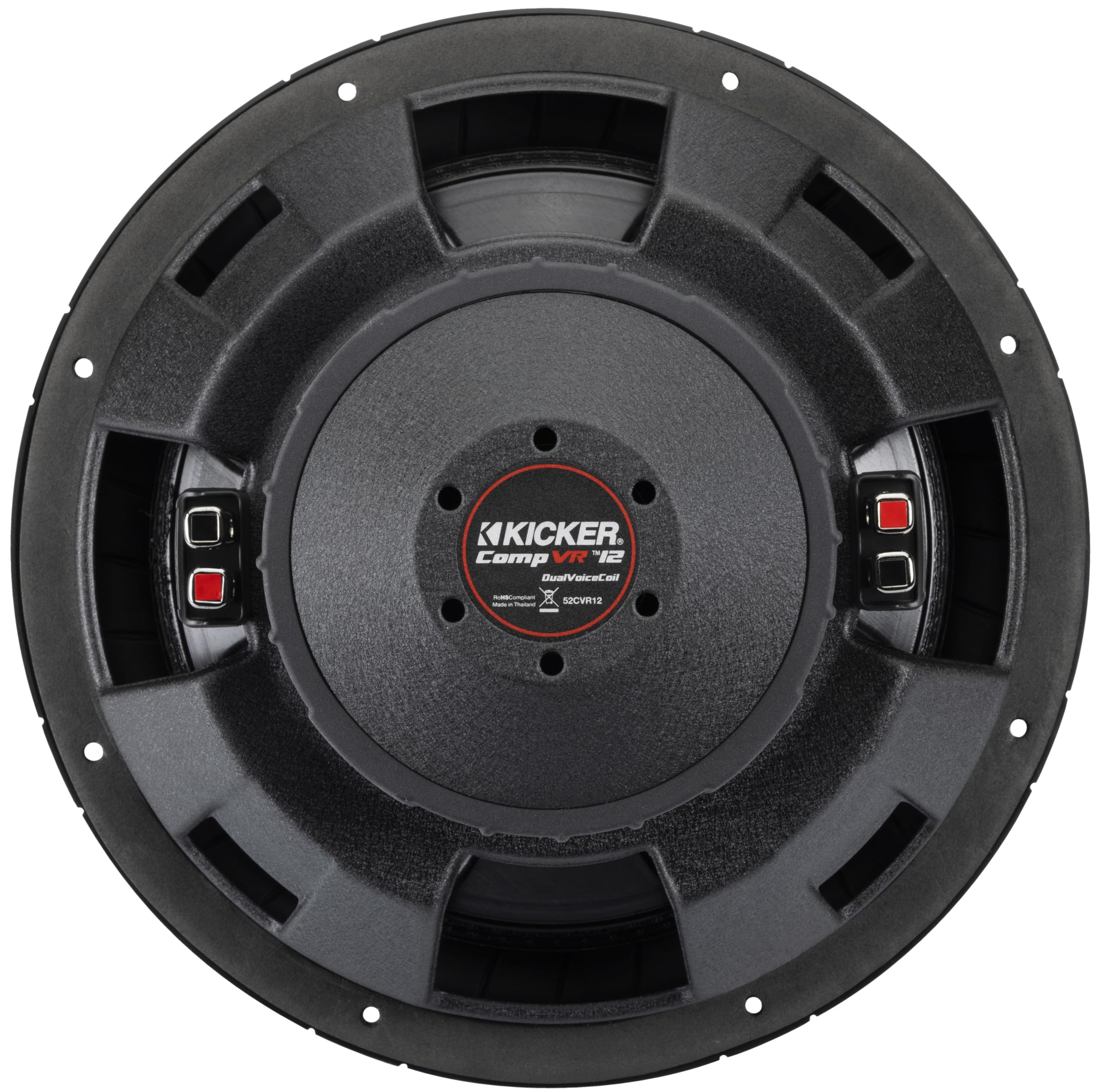 Kicker CVR124, CVR12 CompVR 12" Dual Voice Coil Subwoofer, 4-Ohm (52CVR124) (OB)