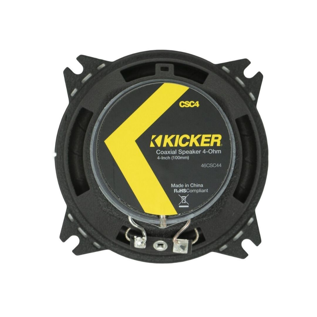 Kicker CSC44, CS 4" 2-Way Coaxial Speakers, 4-Ohm (46CSC44) (OB)