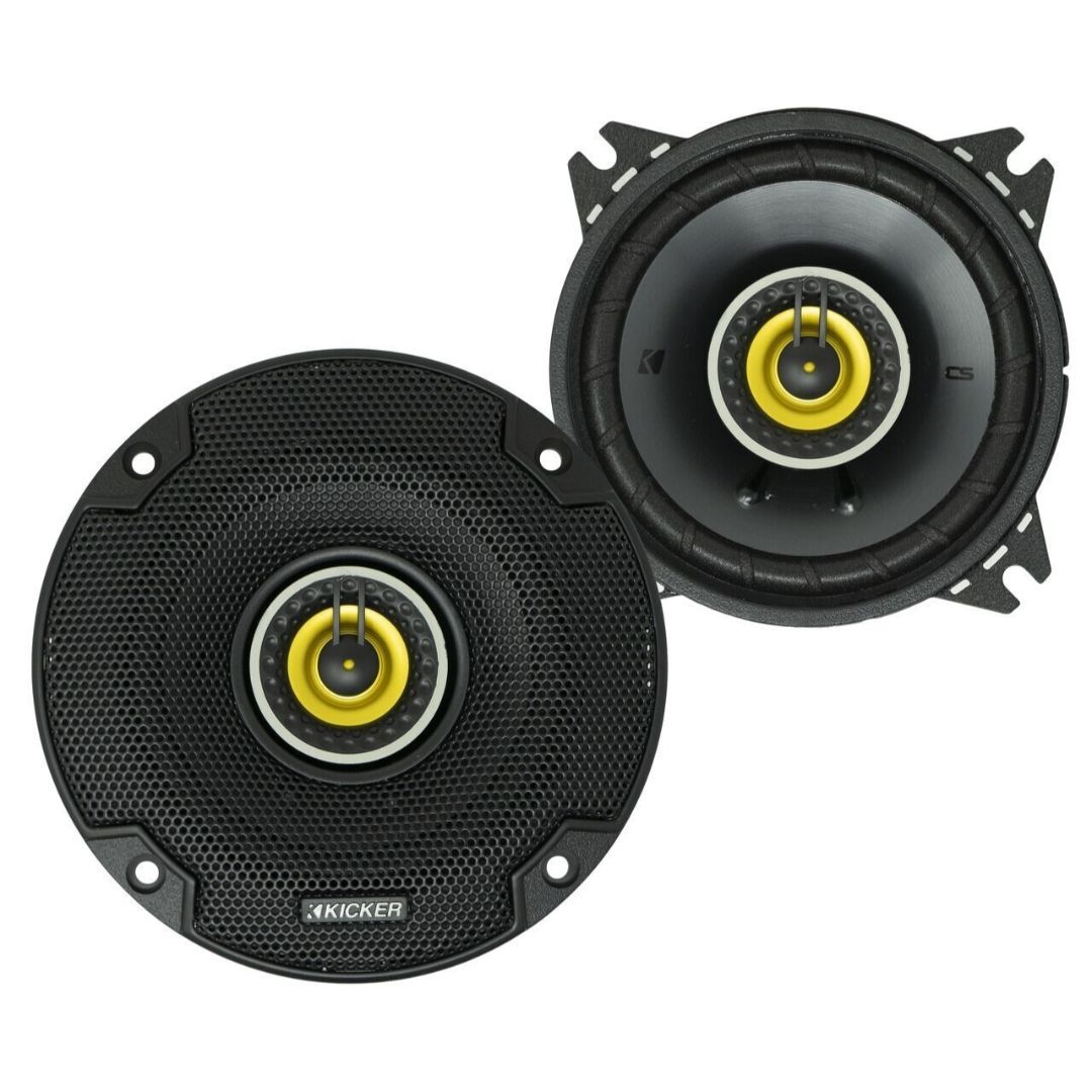 Kicker CSC44, CS 4" 2-Way Coaxial Speakers, 4-Ohm (46CSC44) (OB)
