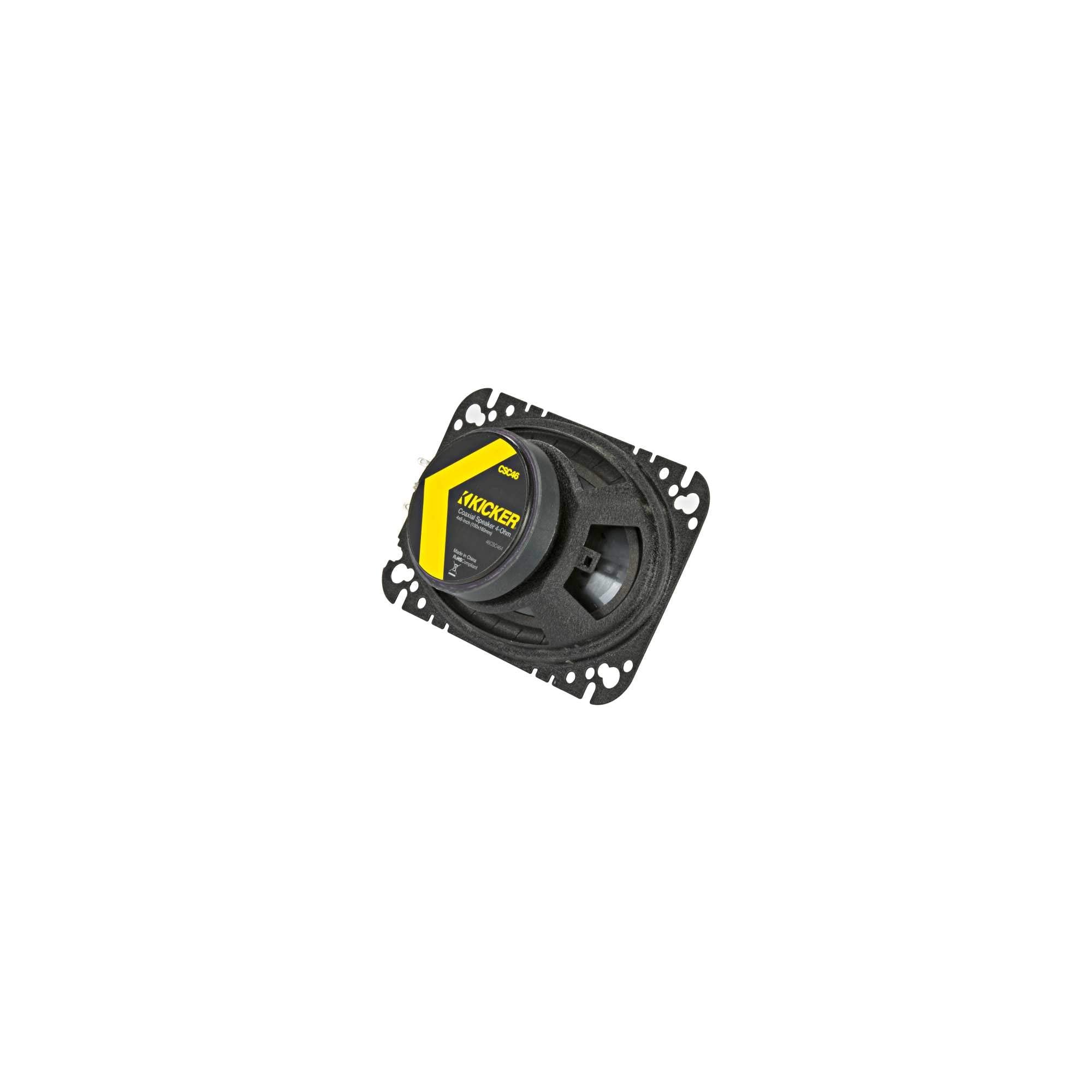 Kicker CSC464, CS 4X6" 2-Way Coaxial Speakers, 4-Ohm (46CSC464) (OB)