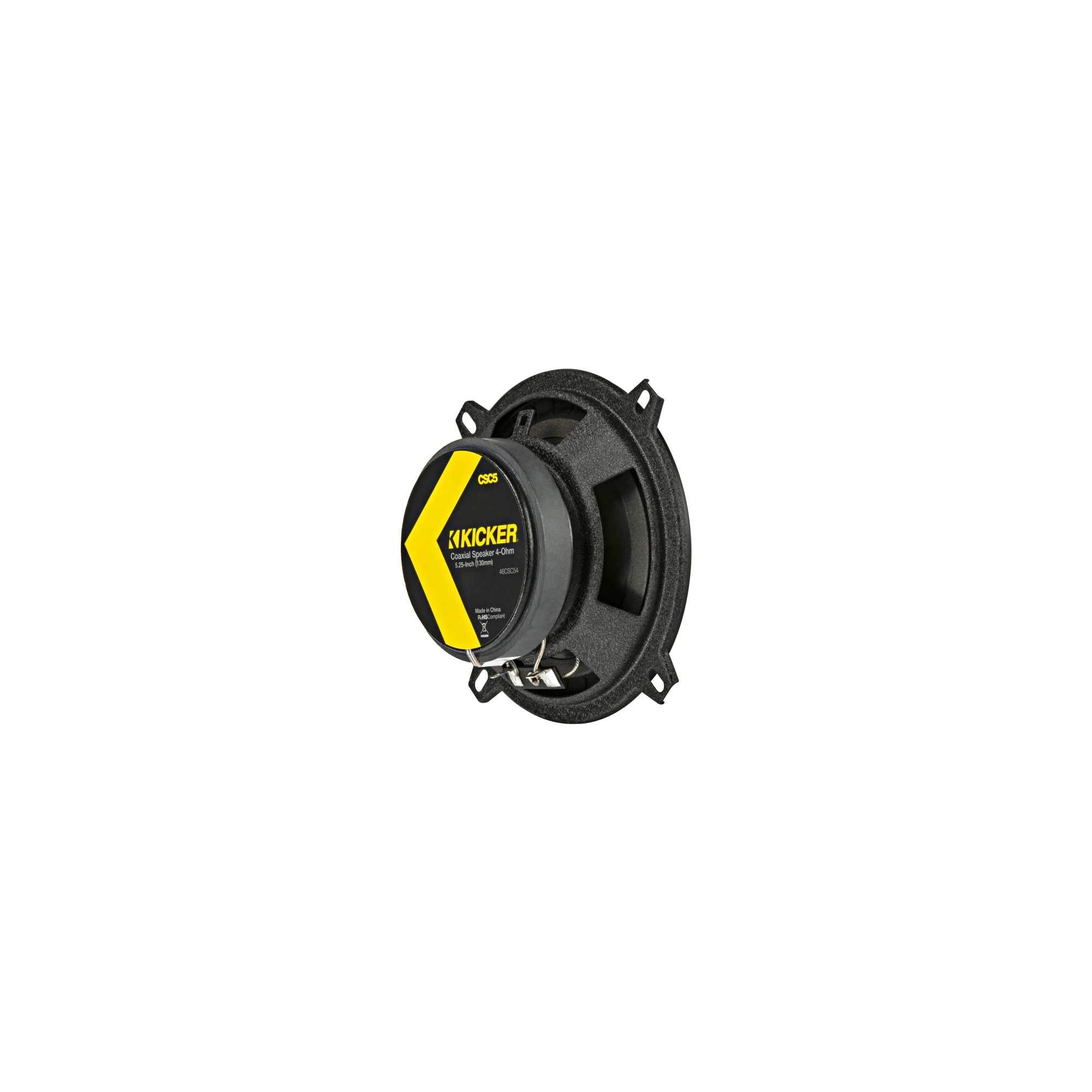 Kicker CSC54, CS 5.25" 2-Way Coaxial Speakers, 4-Ohm (46CSC54) (OB)