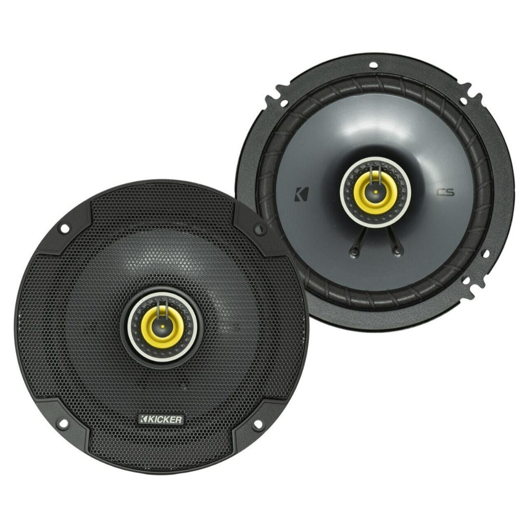Kicker CSC654, CS 6.5" 2-Way Coaxial Speakers, 4-Ohm (46CSC654) (OB)