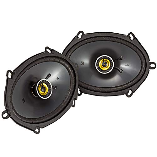 Kicker CSC684, CS 6X8" 2-Way Coaxial Speakers, 4-Ohm (46CSC684) (OB)