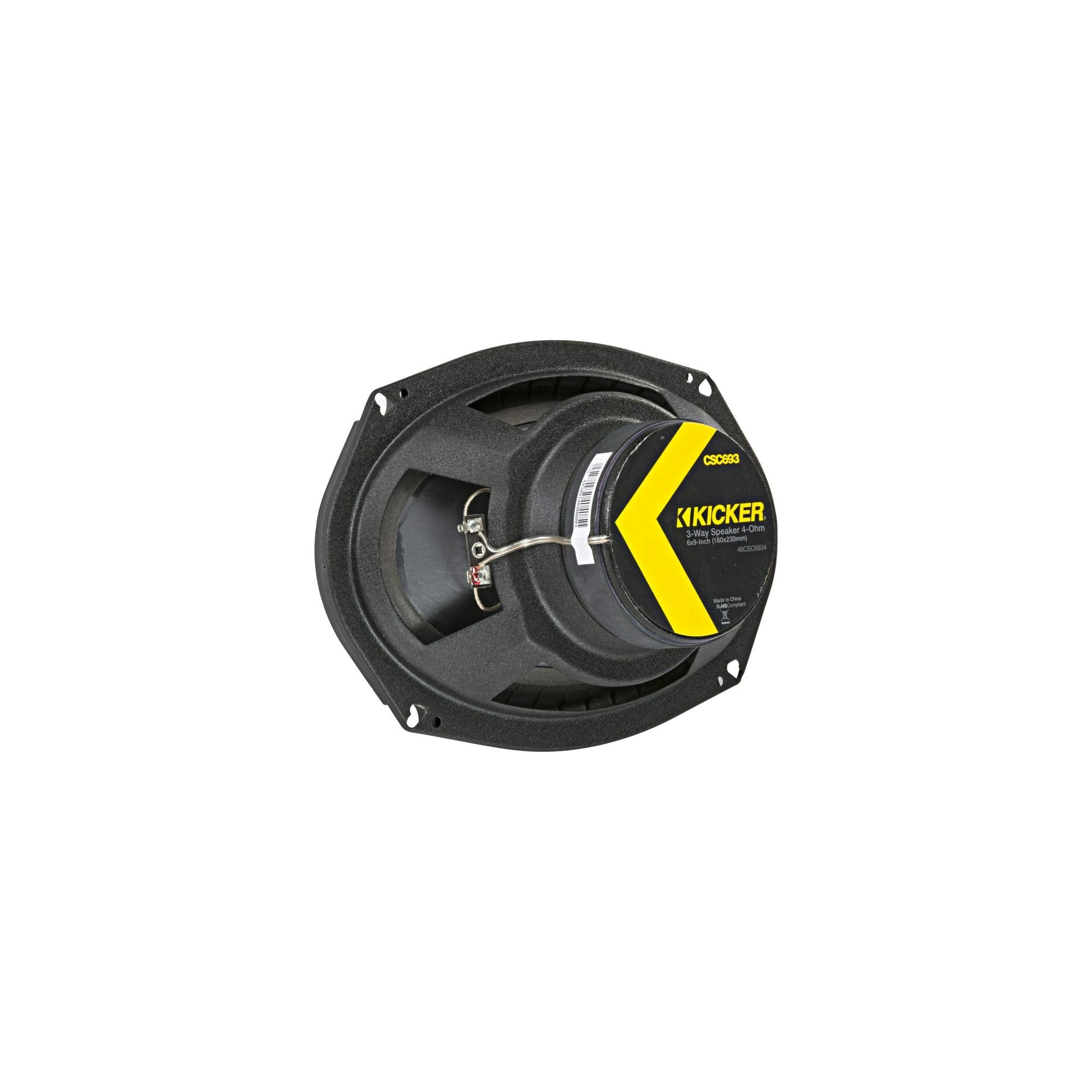 Kicker CSC6934, CS 6X9" 3-Way Full Range Speakers, 4-Ohm (46CSC6934) (OB)