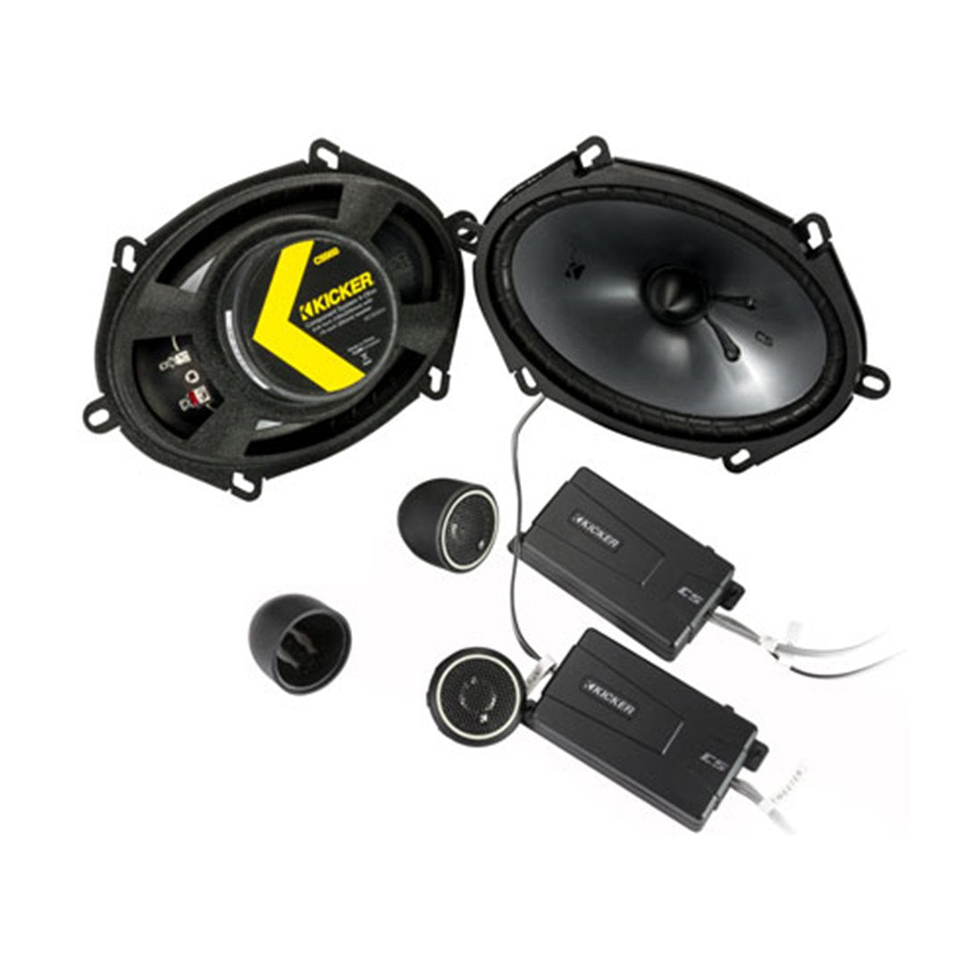 Kicker CSS684, CS 6X8" 2-Way Component Speaker System (46CSS684) (OB)