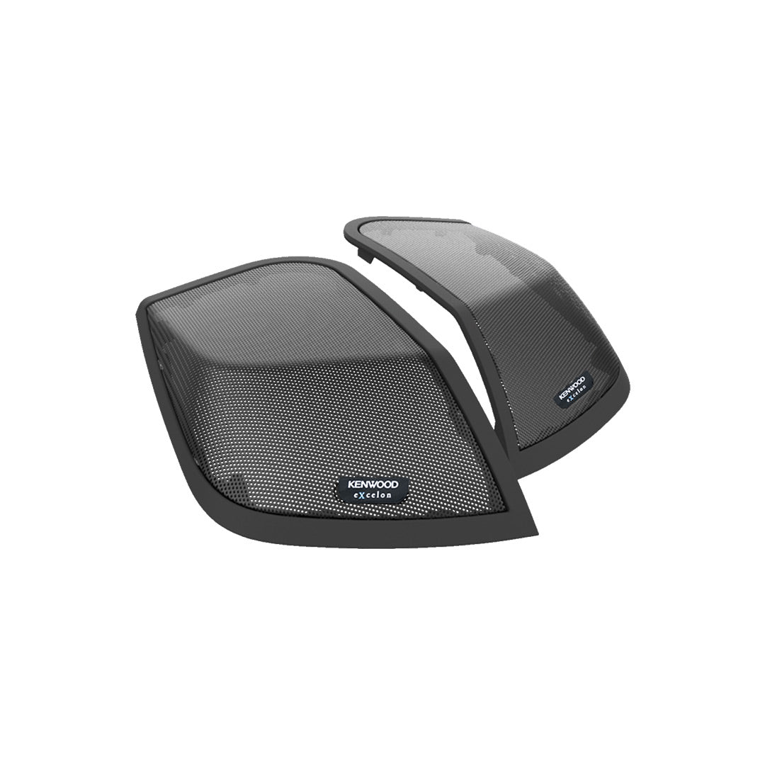 Kenwood CA-CUT98, 6x9" "Cut-In" Kit w/ Grilles for Saddlebag Lid on Select 1998-2013 HD Motorcycles