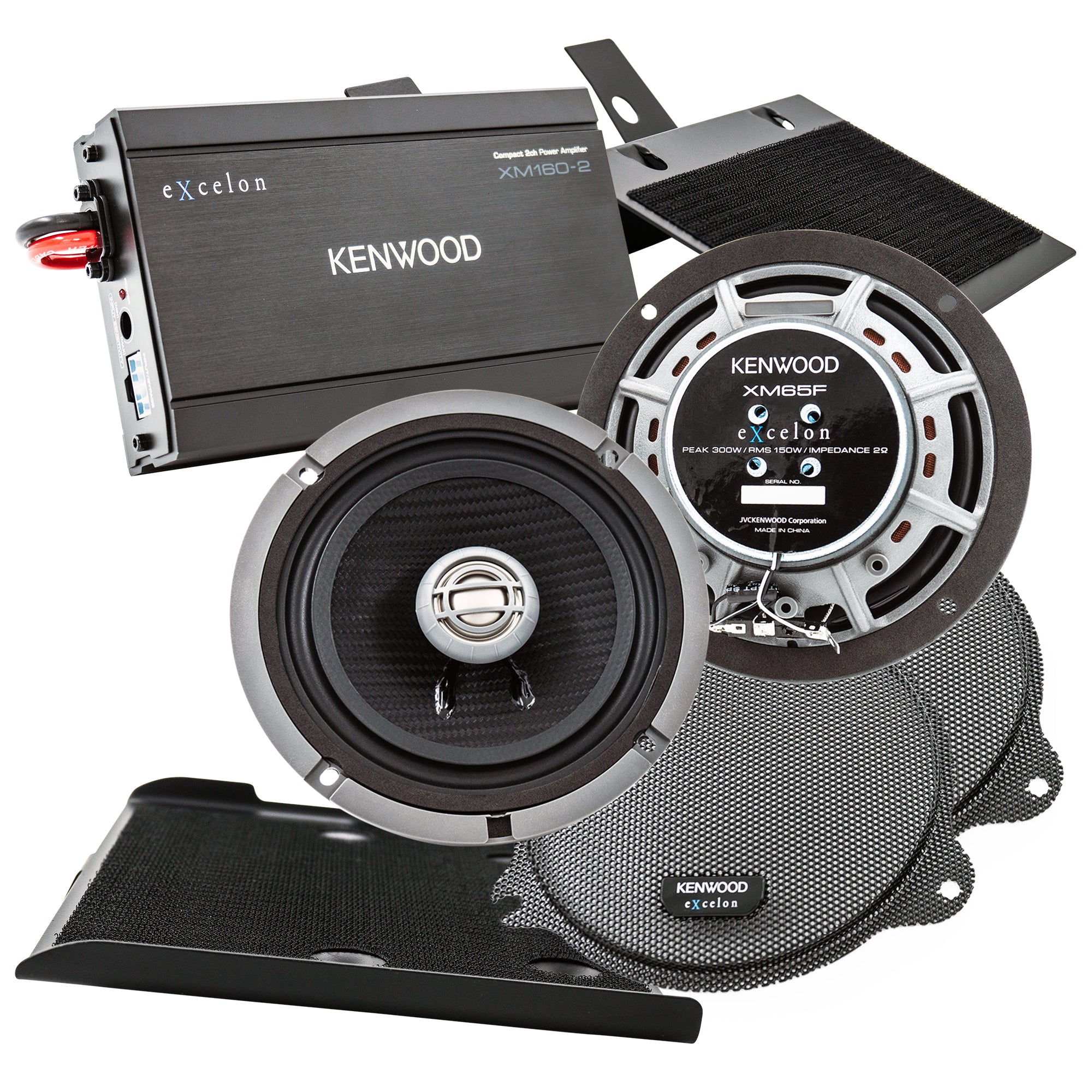 Kenwood P-HD1F, Plug and Play Front Amplified Audio Upgrade Package for Select 2014-Up Harley-Davidson Motorcycles