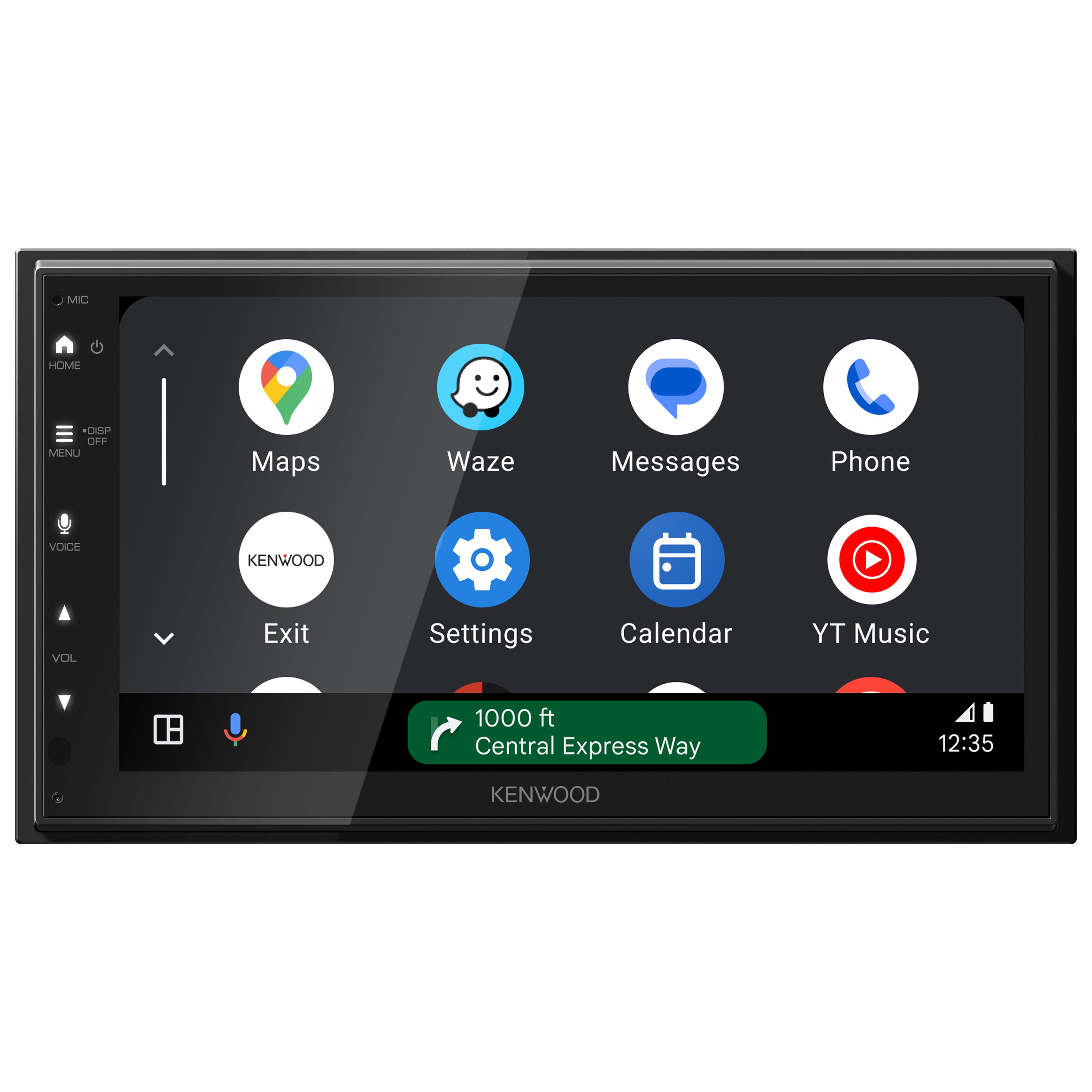Kenwood DMX40S, 6.8" Double DIN Digital Media Receiver w/ CarPlay & Android Auto