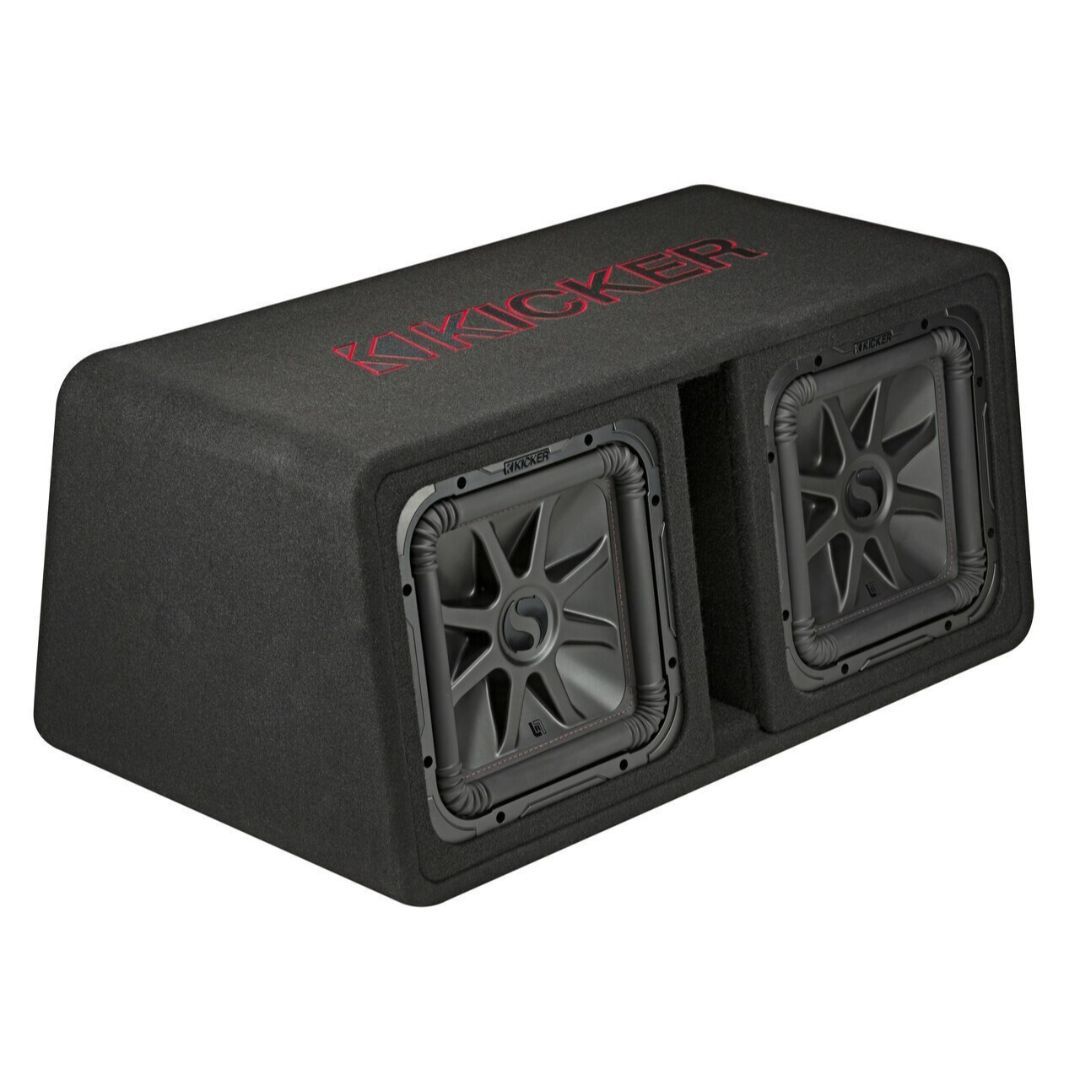 Kicker DL7R122, L7R Dual 12" Subwoofer In The Cwr Style Vented Enclosure, 2-Ohm (45DL7R122) (OB)