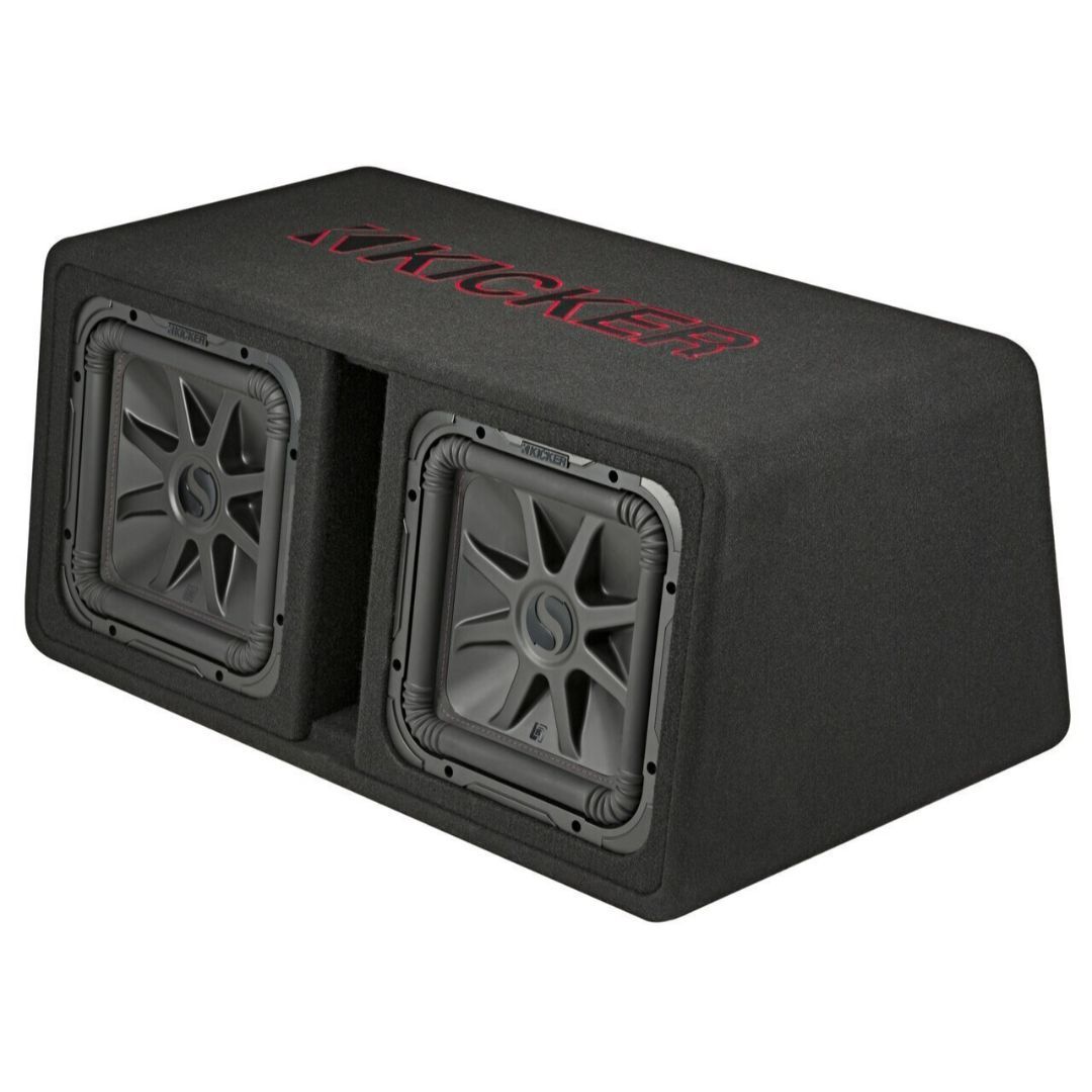 Kicker DL7R122, L7R Dual 12" Subwoofer In The Cwr Style Vented Enclosure, 2-Ohm (45DL7R122) (OB)