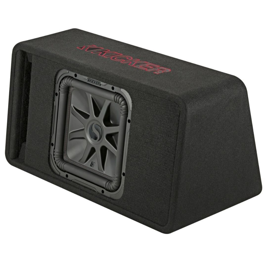 Kicker VL7R122, L7R Single 12" Subwoofer In A Trepezoidal Vented Enclosure, 2-Ohm (45VL7R122) (OB)
