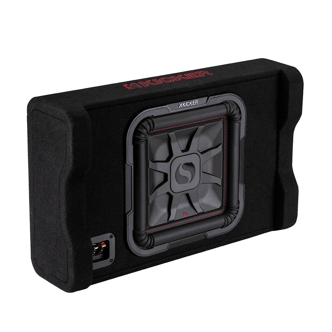 Kicker L7TDF82, L7TDF 8" Thin L7 Down Firing Subwoofer Enclosure, 2-Ohm (49L7TDF82) (OB)