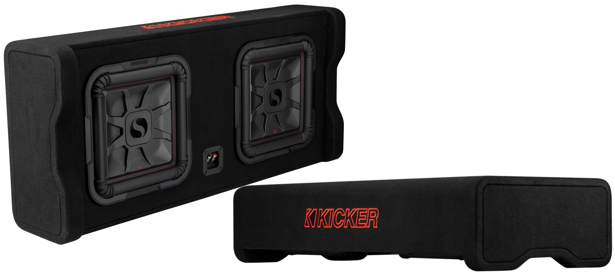 Kicker DL7TDF122, DL7TDF12 12" Thin L7 Down Firing Subwoofer Enclosure, 2-Ohm (49DL7TDF122) (OB)