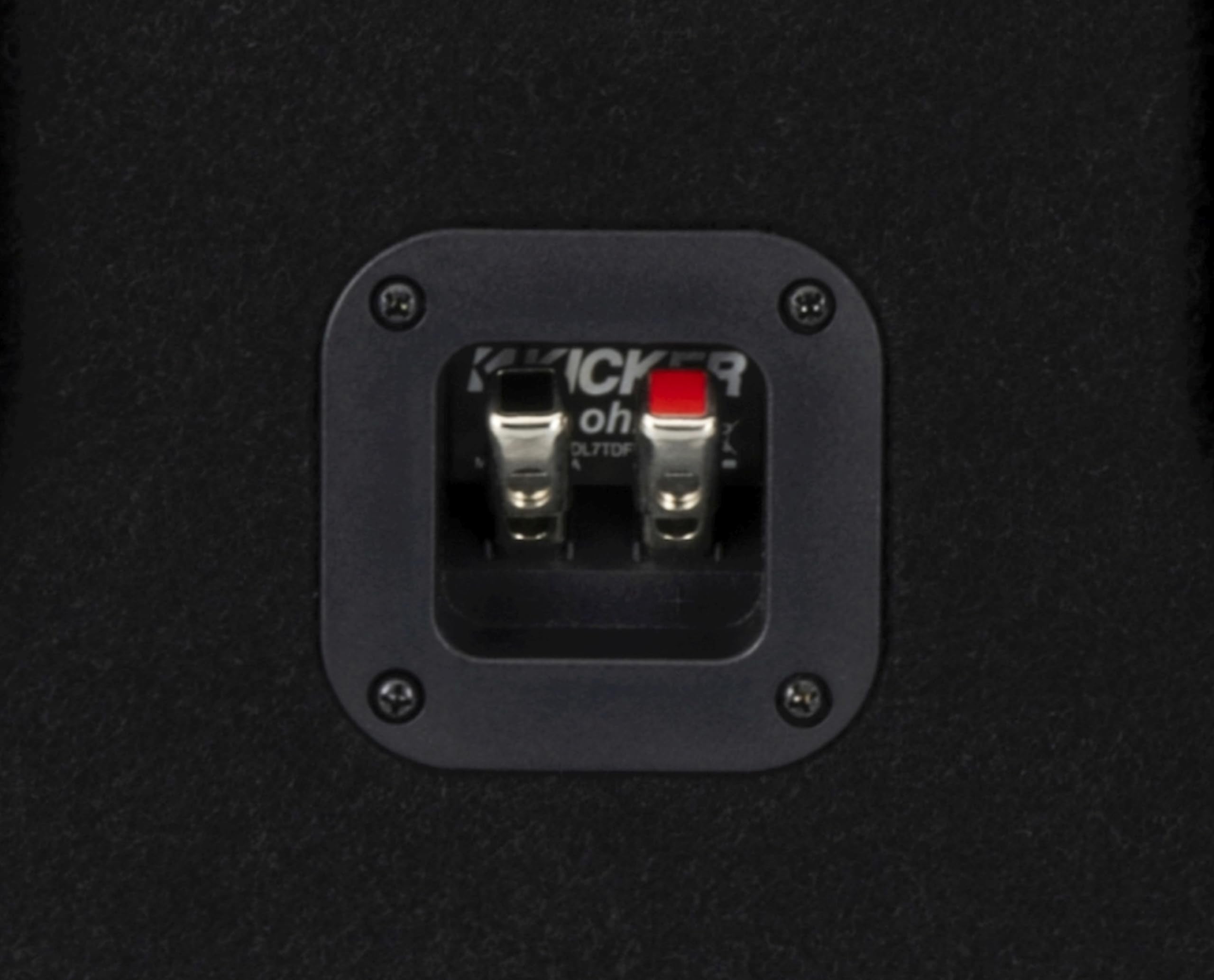 Kicker DL7TDF122, DL7TDF12 12" Thin L7 Down Firing Subwoofer Enclosure, 2-Ohm (49DL7TDF122) (OB)