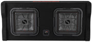 Kicker DL7TDF122, DL7TDF12 12" Thin L7 Down Firing Subwoofer Enclosure, 2-Ohm (49DL7TDF122) (OB)