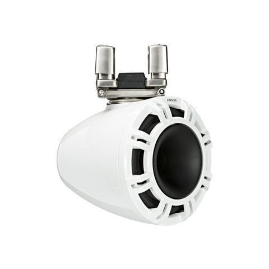 Kicker KMTC94W, KMTC 9" Horn-Loaded Tower Speaker System, White (44KMTC94W) (OB)