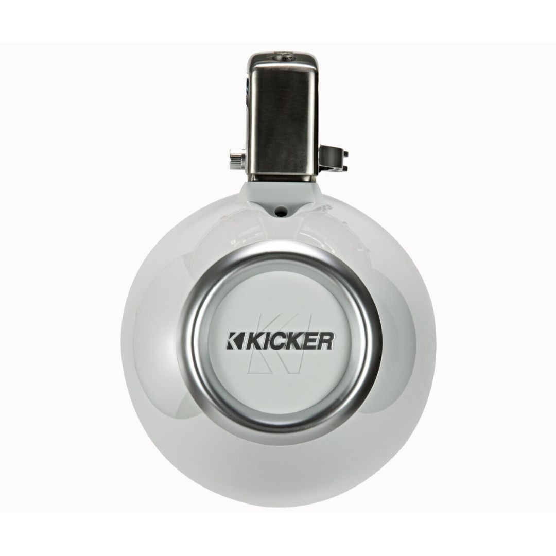 Kicker KMTC65W, KMTDC 6.5" Loaded Marine Cans Speaker, White/White (45KMTC65W) (OB)