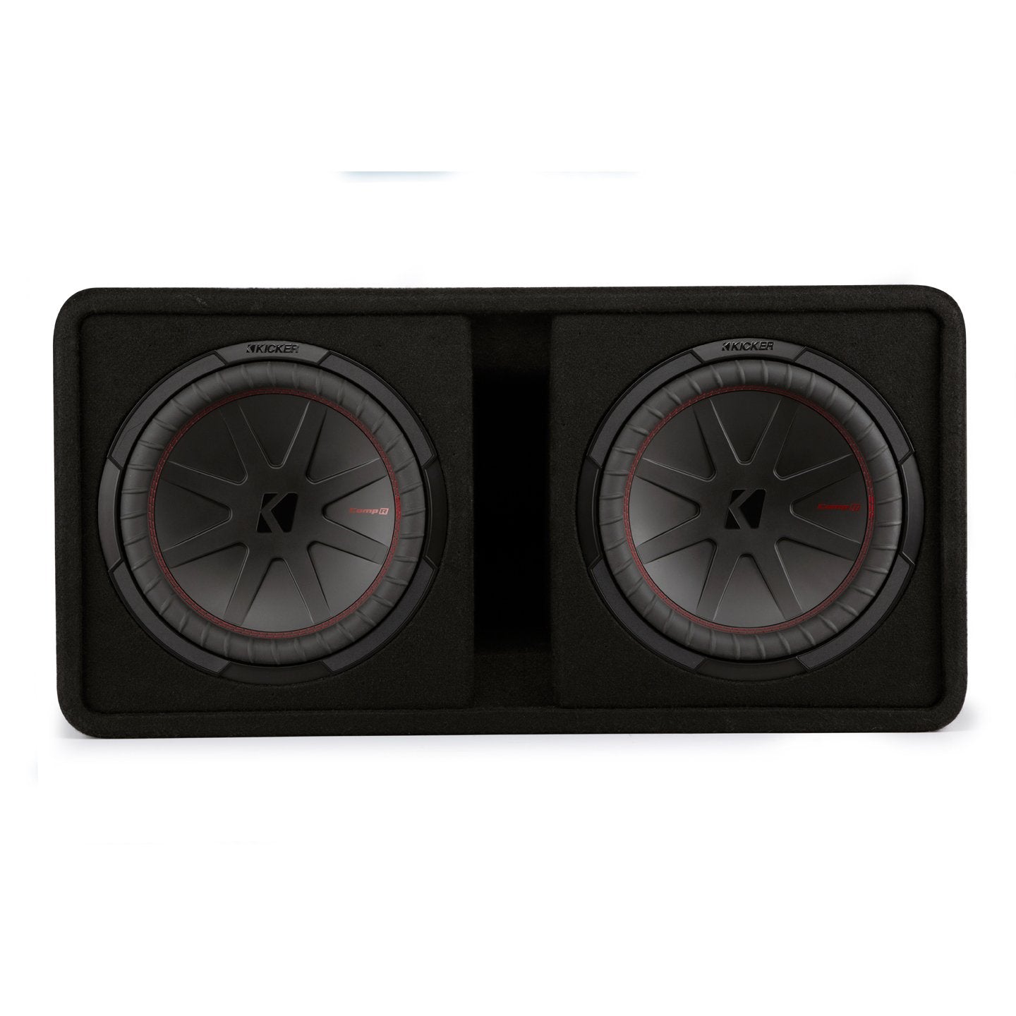 Kicker DCWR122, CompR Dual 12" Subwoofer In Vented Enclosure, 2 Ohm (48DCWR122) (OB)