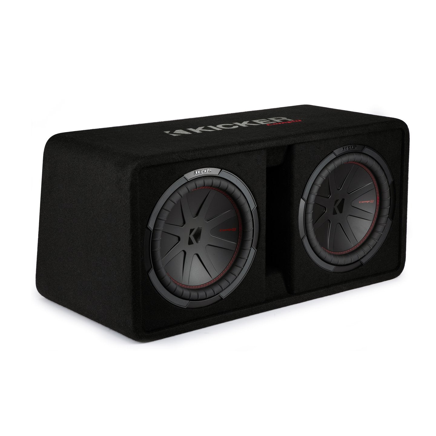 Kicker DCWR122, CompR Dual 12" Subwoofer In Vented Enclosure, 2 Ohm (48DCWR122) (OB)