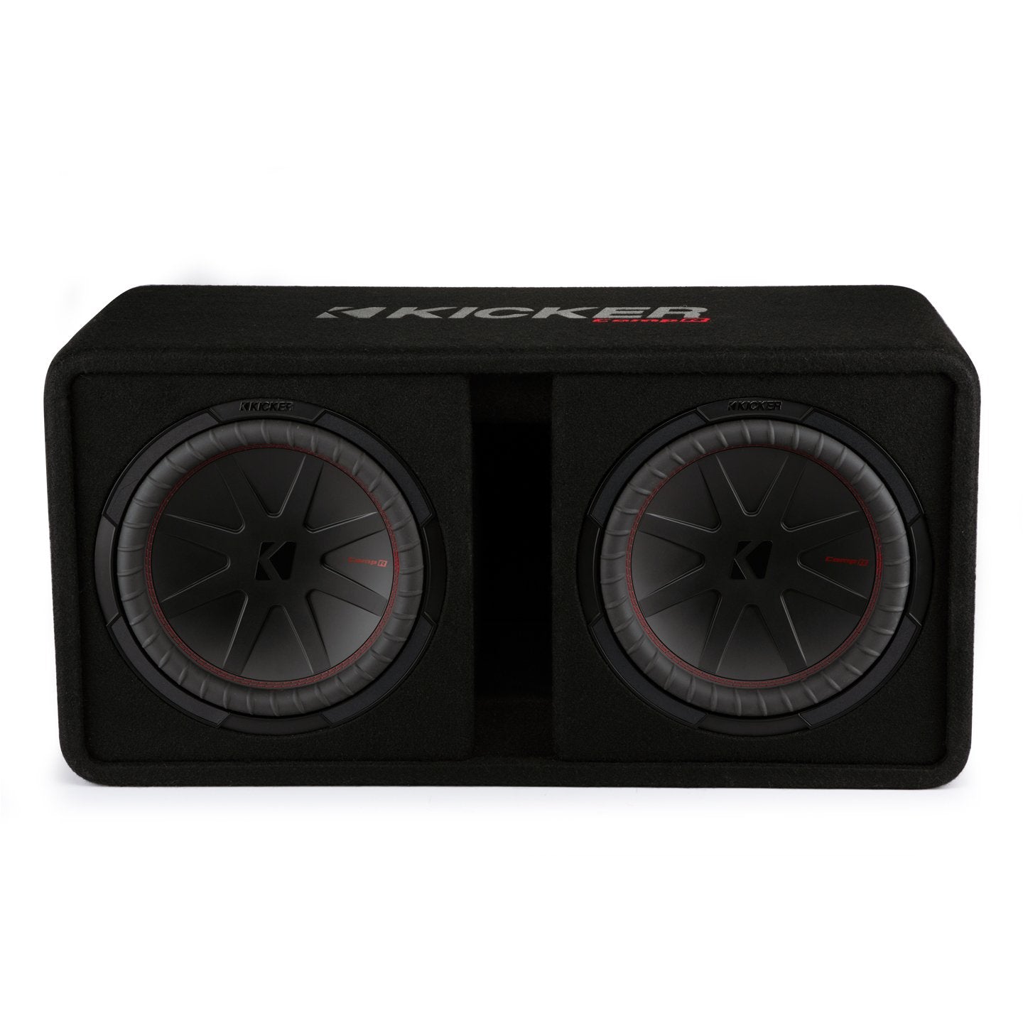 Kicker DCWR122, CompR Dual 12" Subwoofer In Vented Enclosure, 2 Ohm (48DCWR122) (OB)