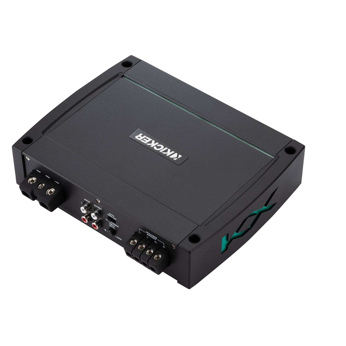 Kicker KXMA4002, KXMA Marine 2 Channel Class D Full Range Amplifier, 400W (48KXMA4002) (OB)