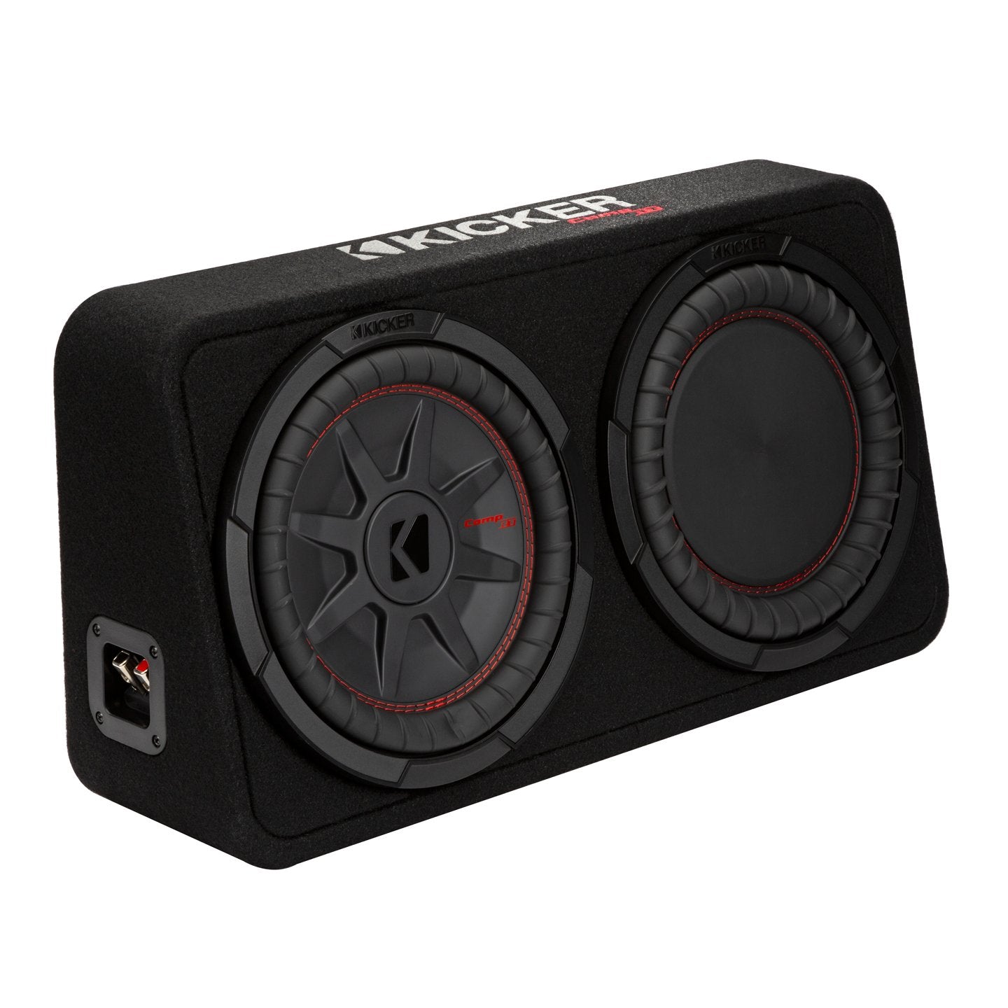 Kicker TCWRT102, CompRT 10" Subwoofer In Thin Profile Enclosure, 2 Ohm (48TCWRT102) (OB)