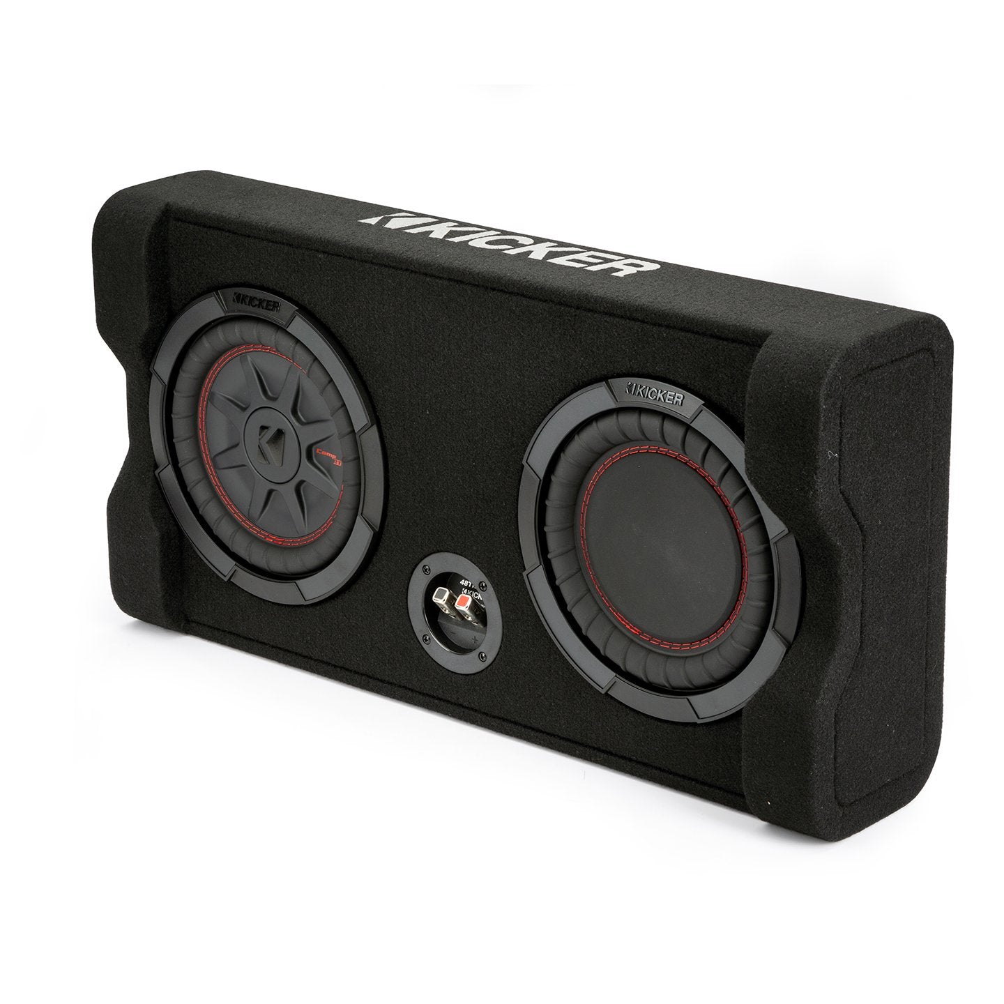 Kicker TRTP102, TRTP 10" Thin Down Firing Subwoofer and Passive Radiator Enclosure, 2-Ohm (48TRTP102) (OB)