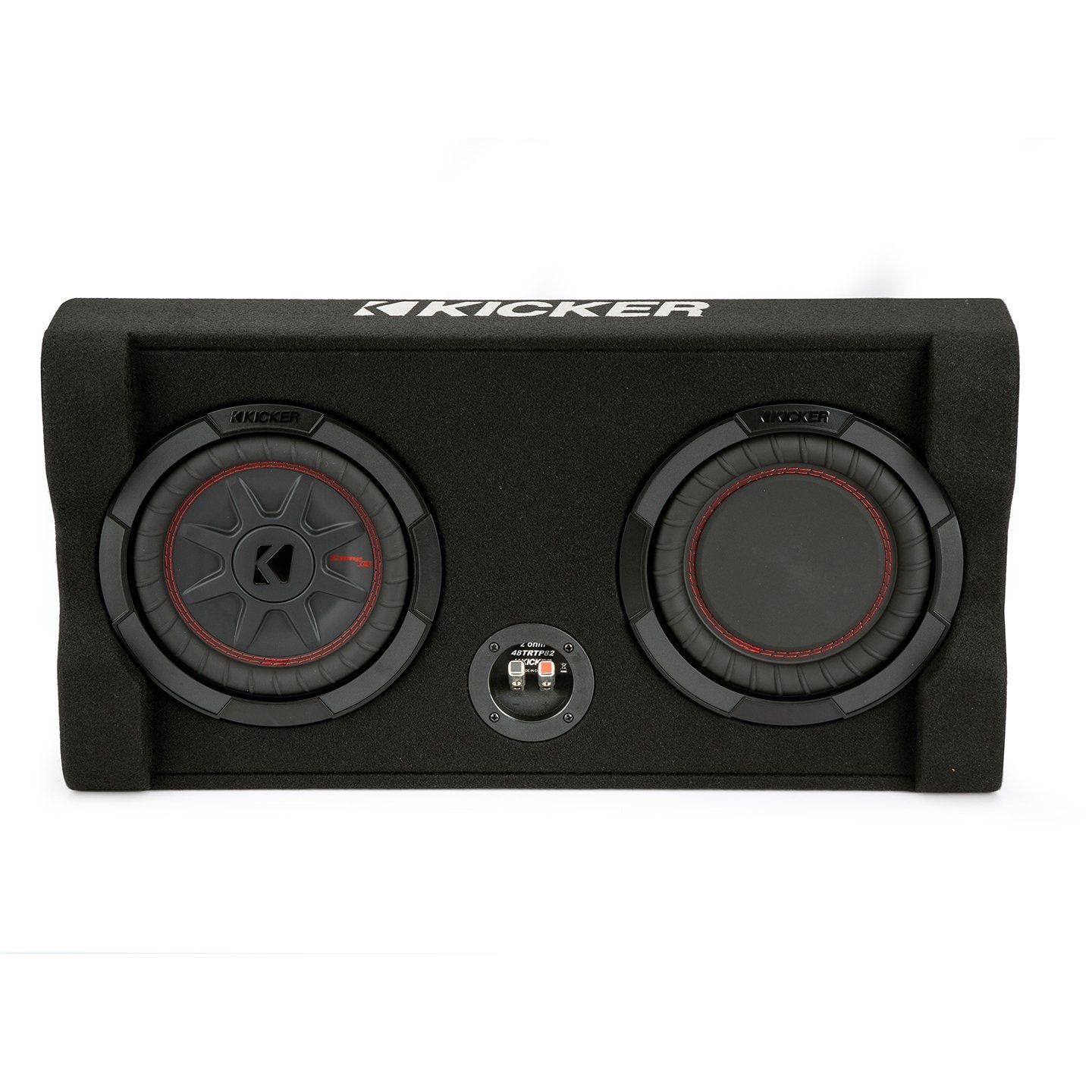 Kicker TRTP102, TRTP 10" Thin Down Firing Subwoofer and Passive Radiator Enclosure, 2-Ohm (48TRTP102) (OB)