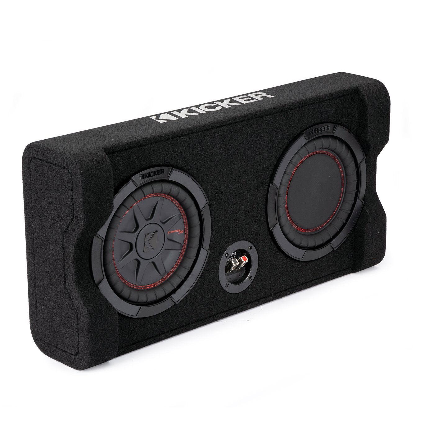 Kicker TRTP82, TRTP 8" Thin Down Firing Subwoofer and Passive Radiator Enclosure, 2-Ohm (48TRTP82) (OB)