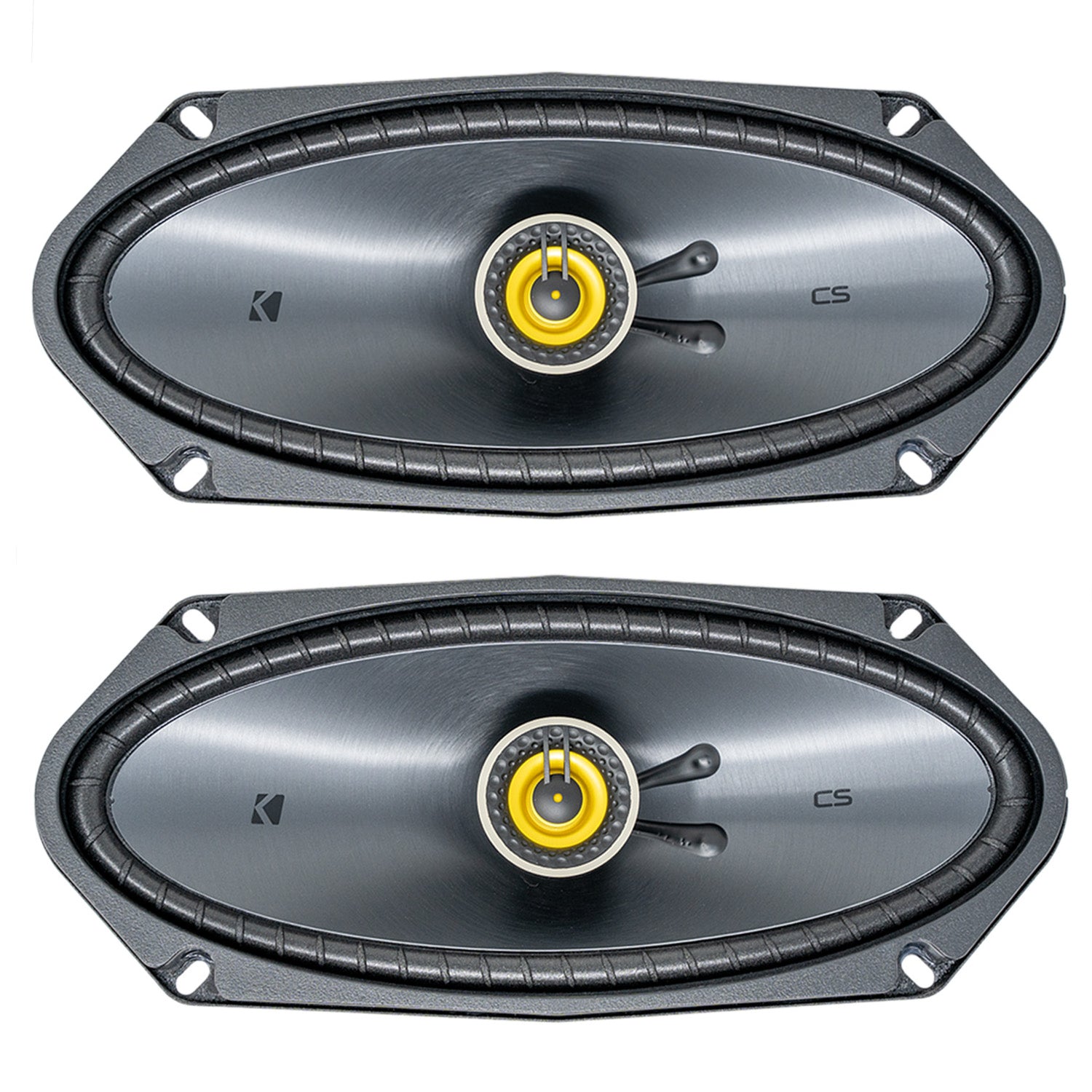 Kicker CSC4104, CS 4X10" 2-Way Coaxial Speakers, 4-Ohm (50CSC4104) (OB)