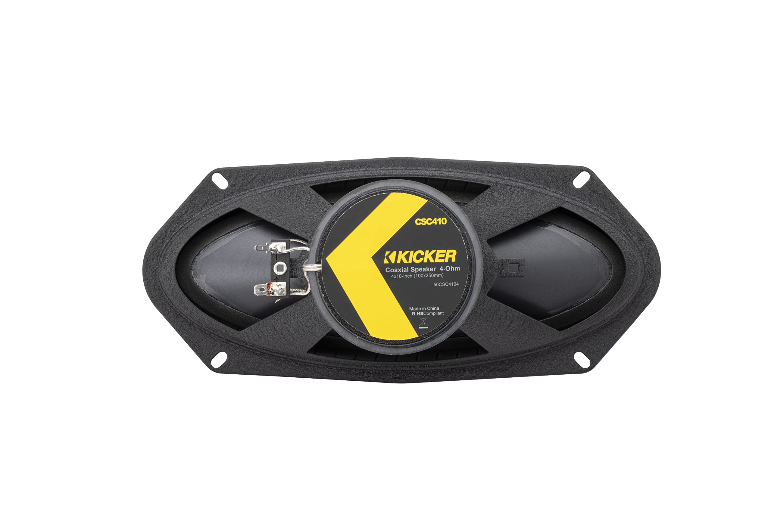 Kicker CSC4104, CS 4X10" 2-Way Coaxial Speakers, 4-Ohm (50CSC4104) (OB)