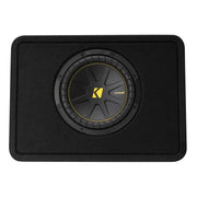 Kicker TCWC104, CompC 10" Subwoofer In Thin Profile Enclosure, 4-Ohm (50TCWC104) (OB)