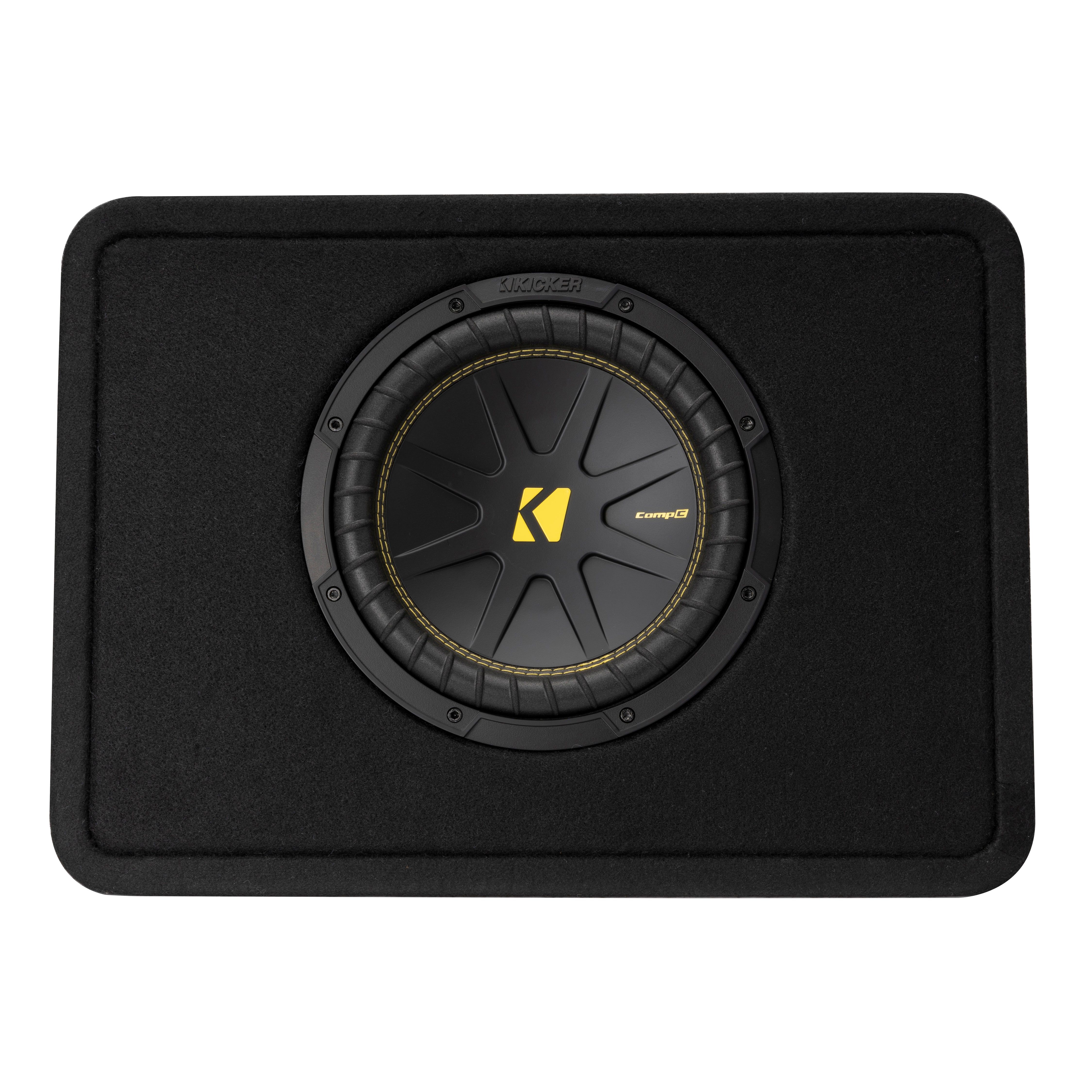 Kicker TCWC102, CompC 10" Subwoofer In Thin Profile Enclosure, 2-Ohm (50TCWC102) (OB)