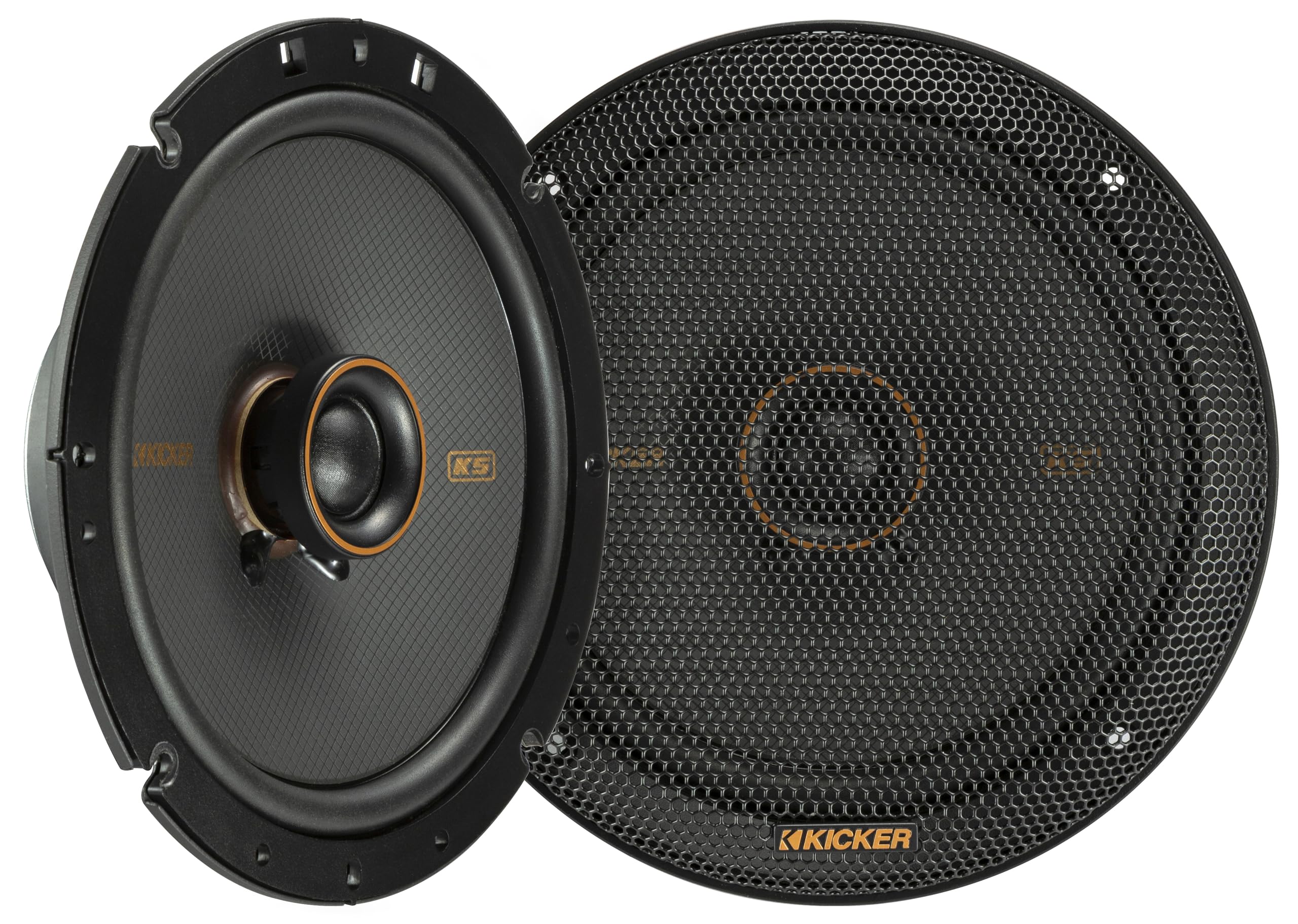 Kicker KSC6704, KS 6.75" 2-Way Coaxial Speakers (51KSC6704) (OB)