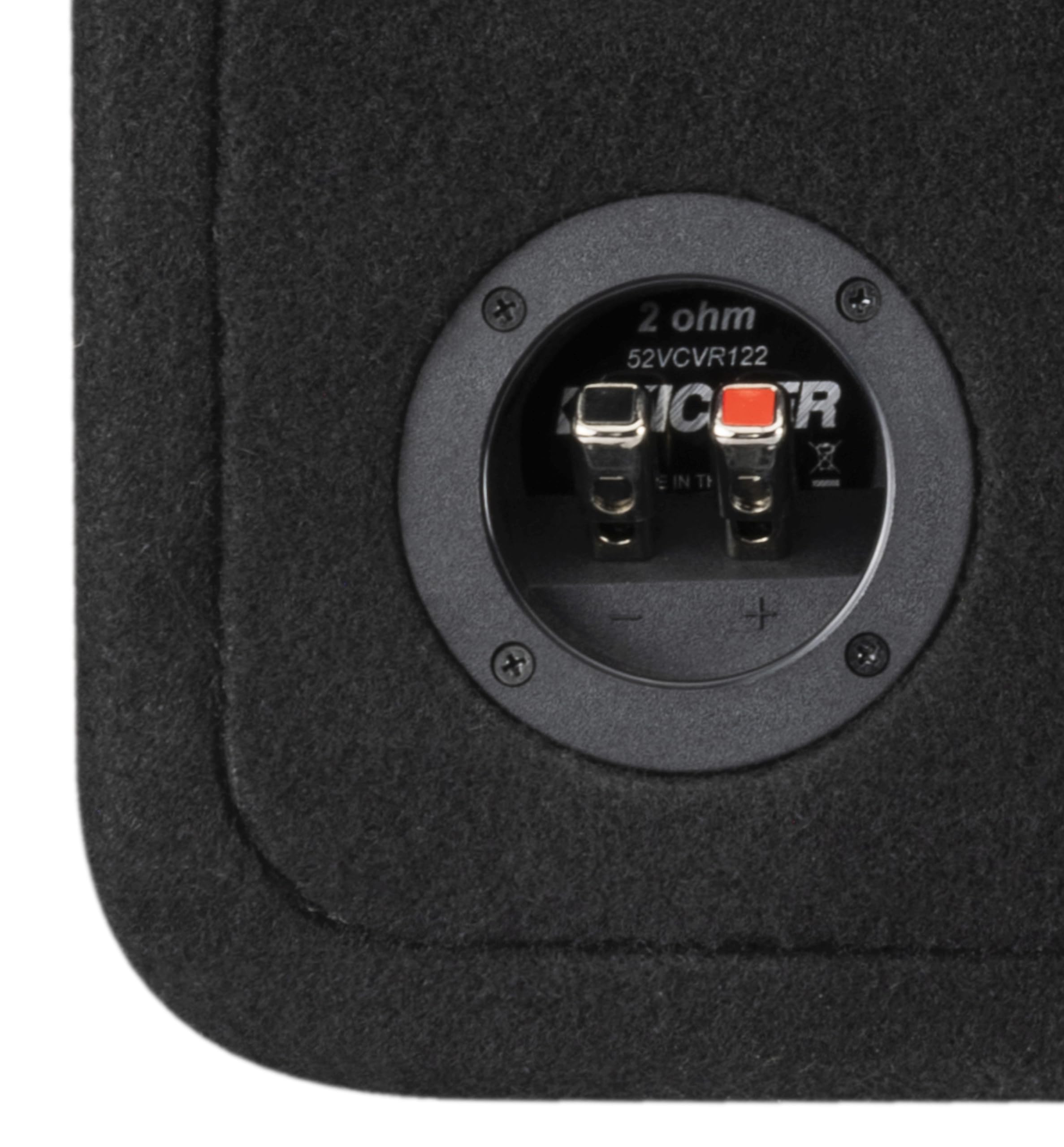 Kicker VCVR122, VCVR 12" Single Subwoofer In Vented Enclosure, 2-Ohm (52VCVR122) (OB)