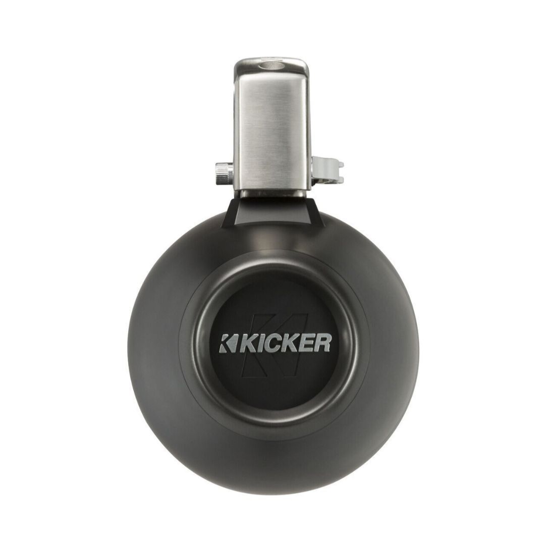 Kicker KMTC65, KMTDC 6.5" Loaded Marine Cans Speaker, Charcoal/Black (45KMTC65) (OB)