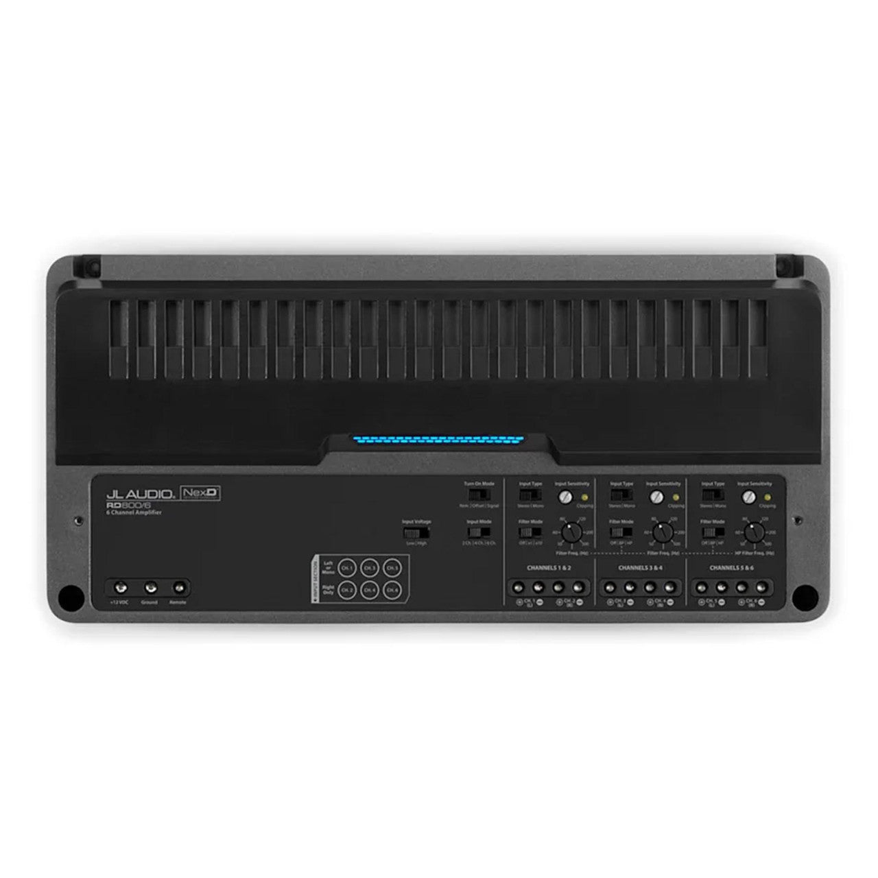 JL Audio RD800/6, RD Series Class D 6 Channel Full Range Amplifierr - 800W (OB)