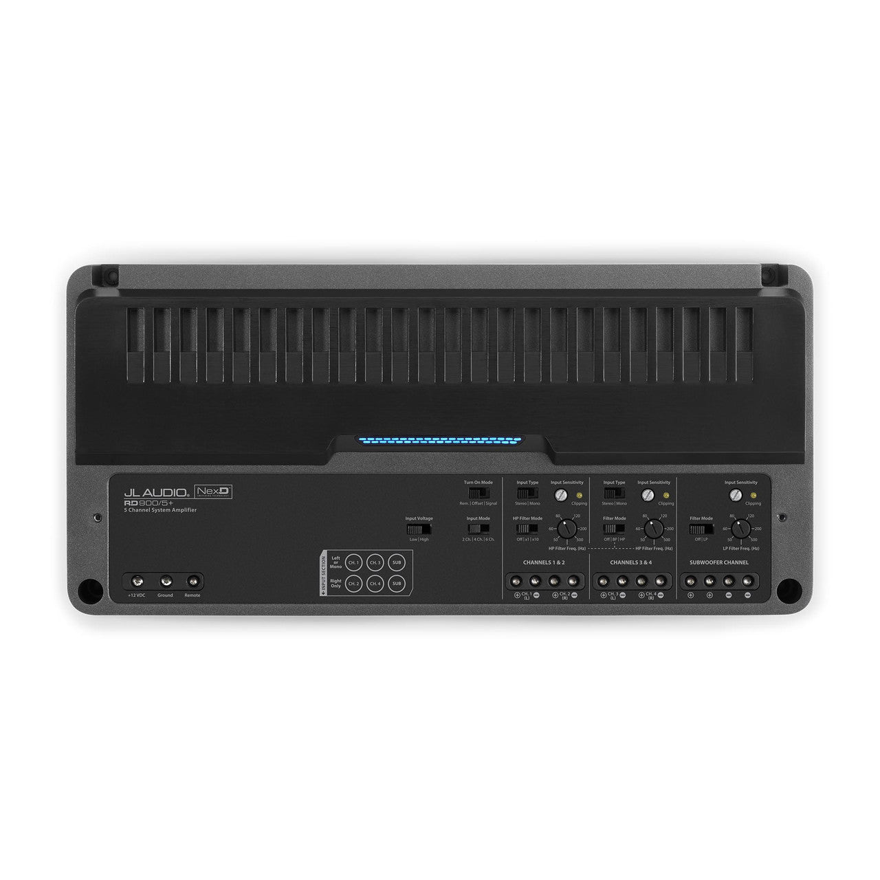 JL Audio RD900/5+, RD Series Class D 5 Channel Full Range Amplifierr - 900W (OB)