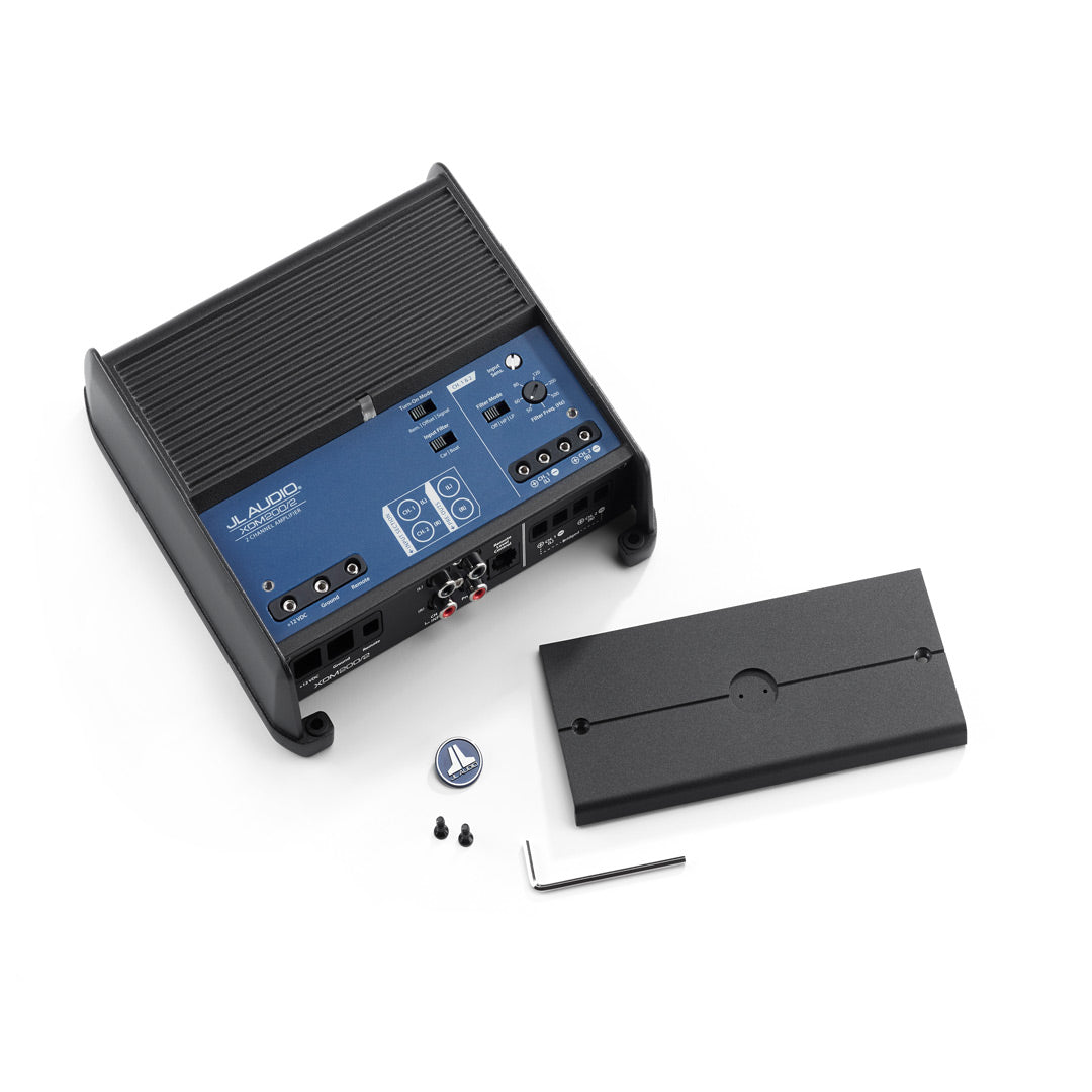 JL Audio XDM200/2, XDM Series Class D 2 Channel Full Range Amplifier - 200 Watts RMS (OB)