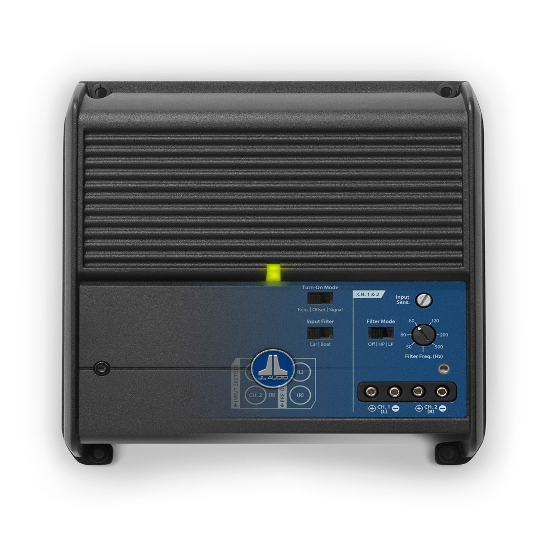 JL Audio XDM200/2, XDM Series Class D 2 Channel Full Range Amplifier - 200 Watts RMS (OB)
