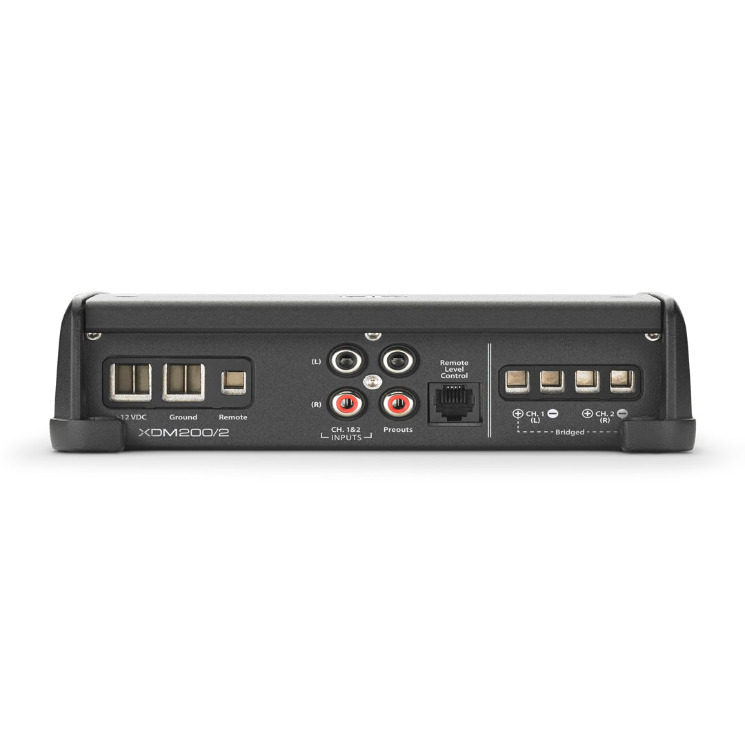 JL Audio XDM200/2, XDM Series Class D 2 Channel Full Range Amplifier - 200 Watts RMS (OB)