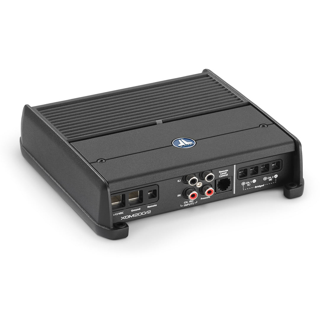 JL Audio XDM200/2, XDM Series Class D 2 Channel Full Range Amplifier - 200 Watts RMS (OB)
