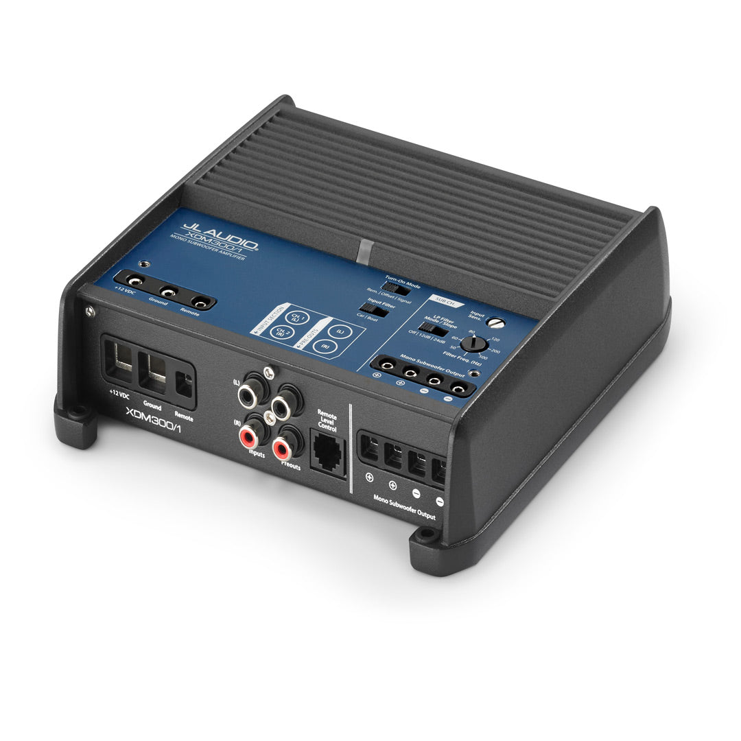 JL Audio XDM300/1, XDM Series Class D Monoblock Subwoofer Amplifier - 300 Watts RMS (OB)