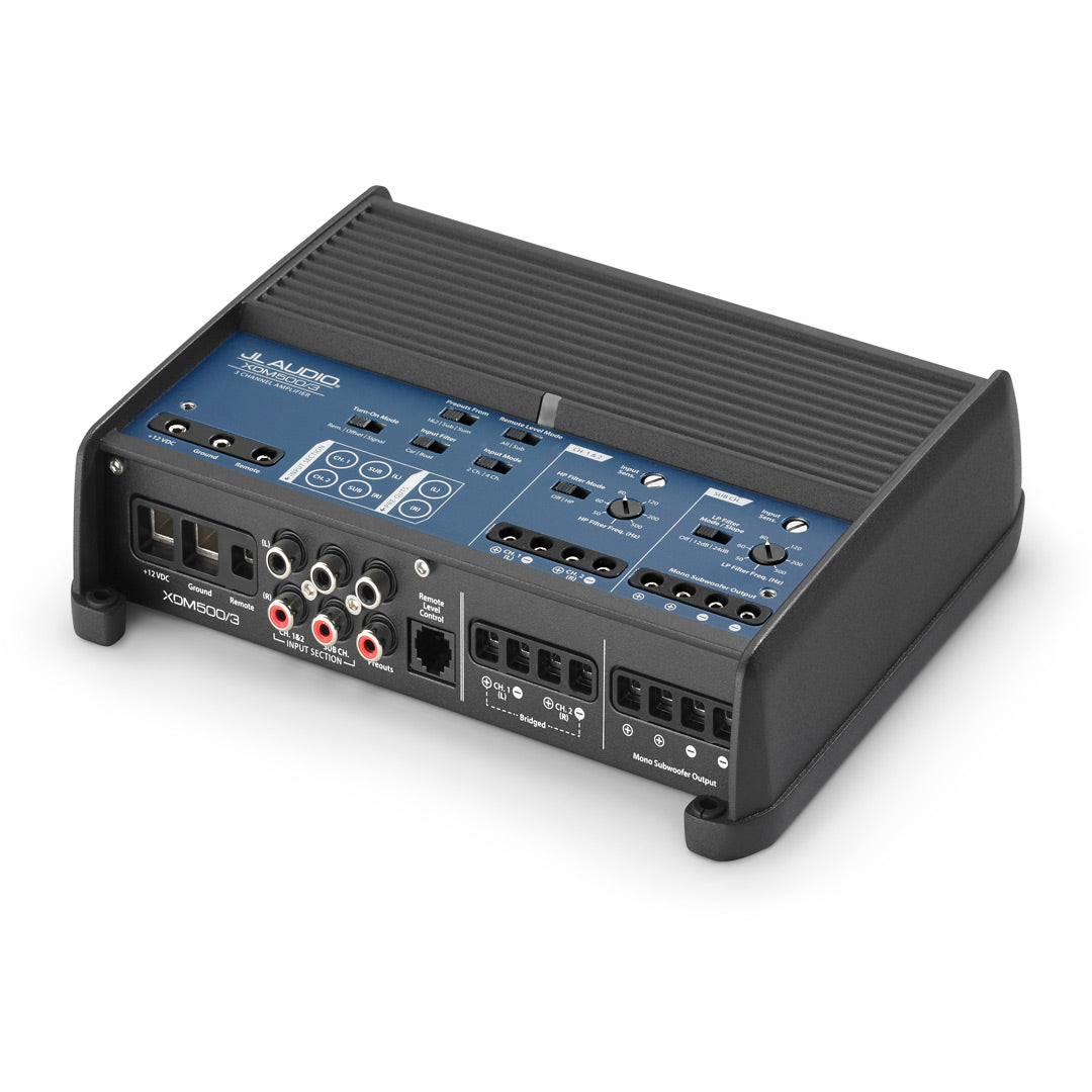 JL Audio XDM500/3, XDM Series Class D 3 Channel System Amplifier (OB)