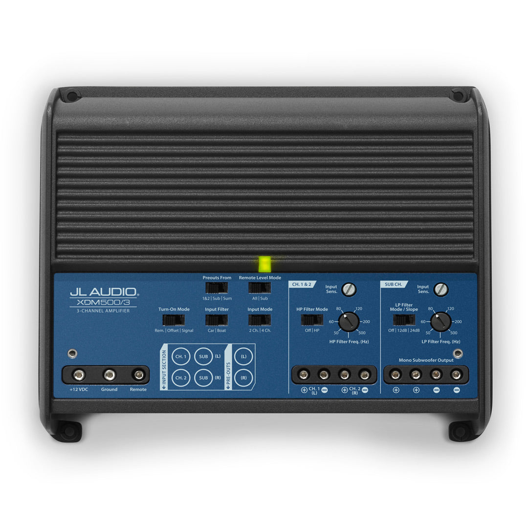 JL Audio XDM500/3, XDM Series Class D 3 Channel System Amplifier (OB)