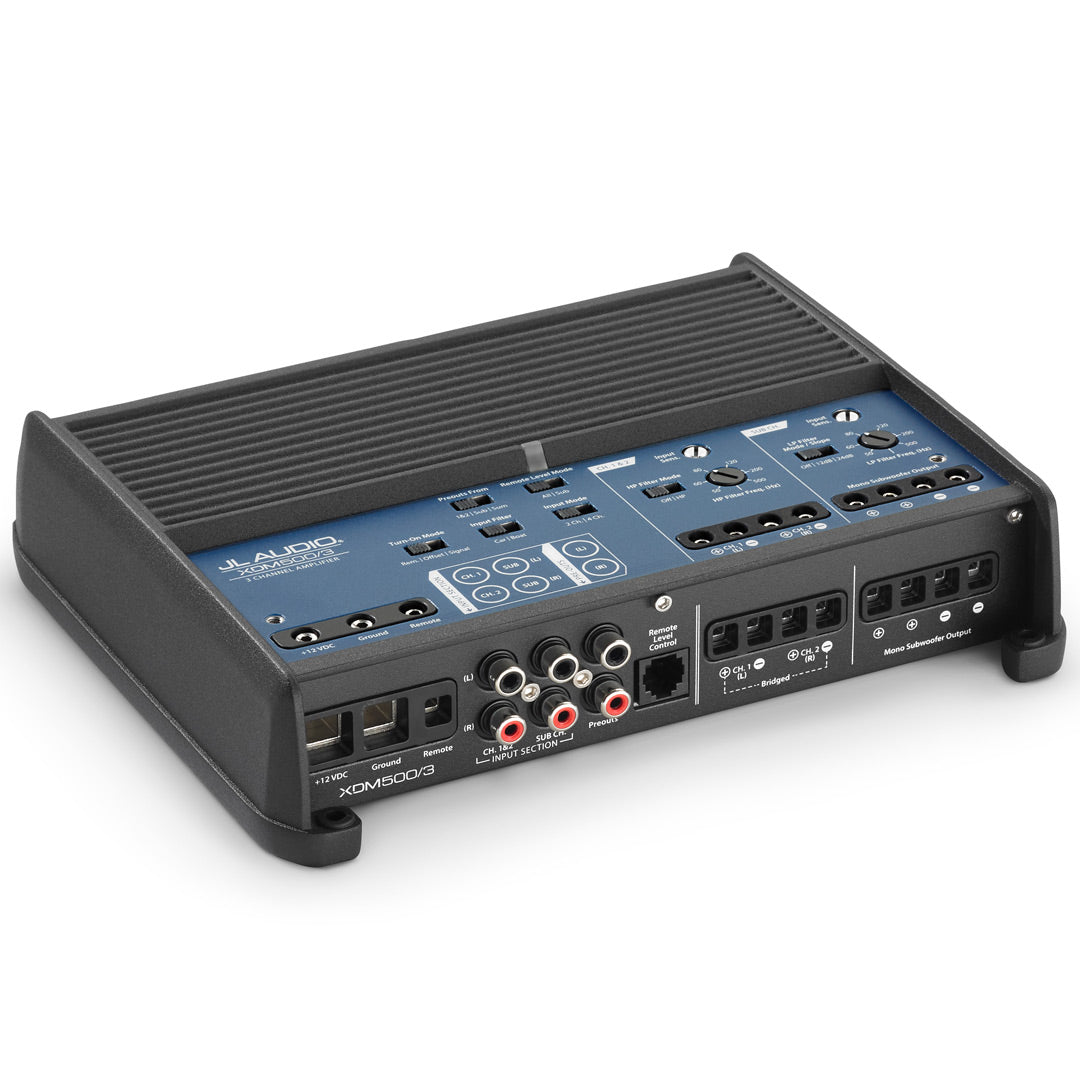 JL Audio XDM500/3, XDM Series Class D 3 Channel System Amplifier (OB)